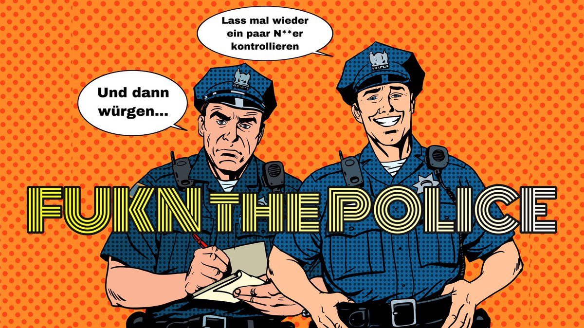 Polizisten sind gewaltgeile Rassisten die Schwarze hassen. Hier das Beweis-Video. 
youtu.be/0Rx9GTjACCc
#funk #rassismus #polizeigewalt #racialprofiling