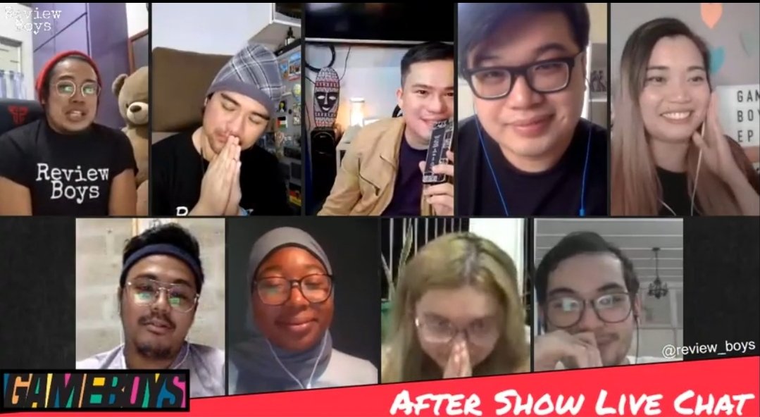 kentclarkreacts's tweet photo. #GameboysEp11 After Show Live Chat w/ @Review_Boys !!!
Special Guest: @ashmalanum π - Reactors: @thewilway @GusAgustin @alvindakis @GioMonriel @VVreactions @danimascarenas !!!
https://t.co/0aIW9dIrZ0 https://t.co/7XO5VCzrh2