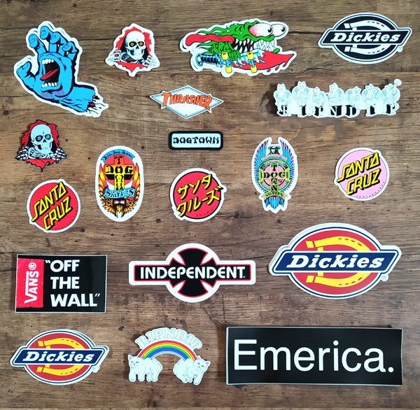 Skateboard Stickers on Twitter: "Stickers new in and available now Santa Cruz, Peralta, Thrasher, Independent, Dickies, Rip n Dip, Emerica and Vans. Very limited amounts of each available. https://t.co/zuTuIyKfTN #