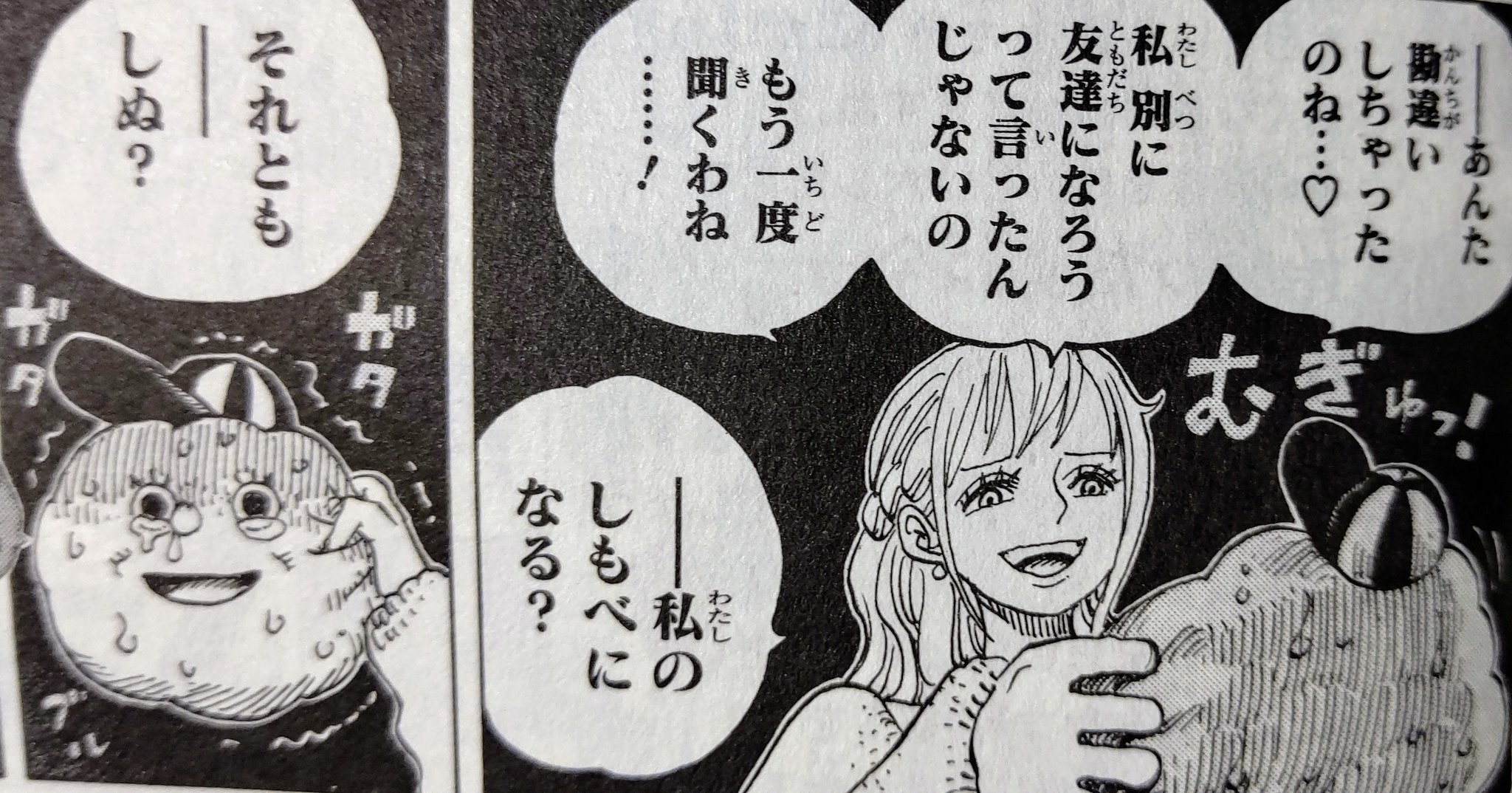 ハンセイ ワンピース Wj38 ゼウス ごめんナミー 死んで ナミ アンタ嫌い もう絶交よー T Co Rrzojfripp Twitter