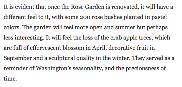 11. People claiming that Melania has gotten rid of the roses are misinformed. “[O]nly a dozen or so remained” before but "some 200 rose bushes planted in pastel colors” have been planted as part of the renovation.