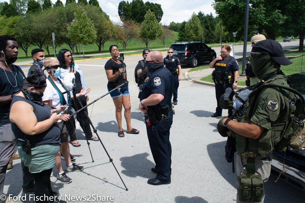 Video/Photo Thread: On Saturday, a newly branded militia group called the "National Patriotic Defense Team" - led by Tara "Hoggirl" Brandau - gathered in a Louisville Parking lot.They say they weren't protesting, but rather on standby to "back up" law enforcement.