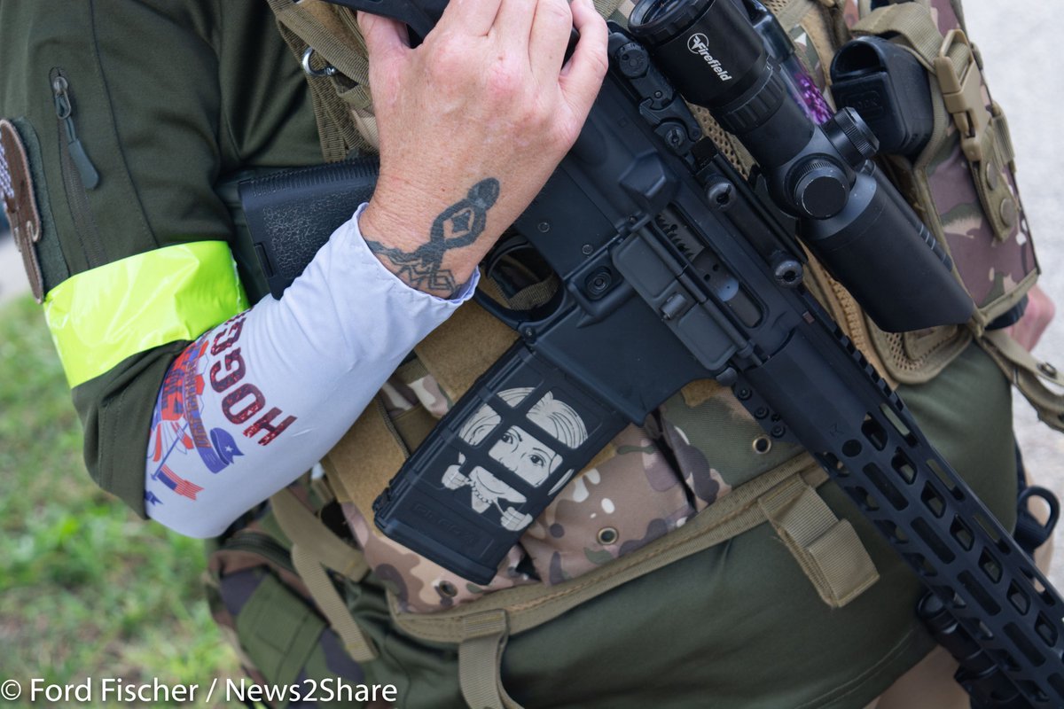 Video/Photo Thread: On Saturday, a newly branded militia group called the "National Patriotic Defense Team" - led by Tara "Hoggirl" Brandau - gathered in a Louisville Parking lot.They say they weren't protesting, but rather on standby to "back up" law enforcement.