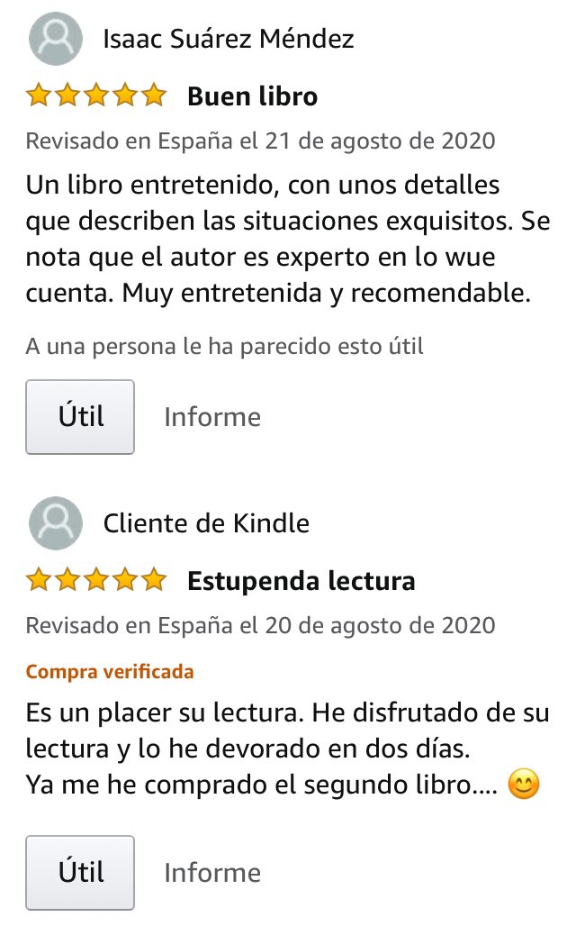 Muchas gracias a todos por vuestras reseñas del Albatros en amazon.es/review/create-… las últimas dos semanas.