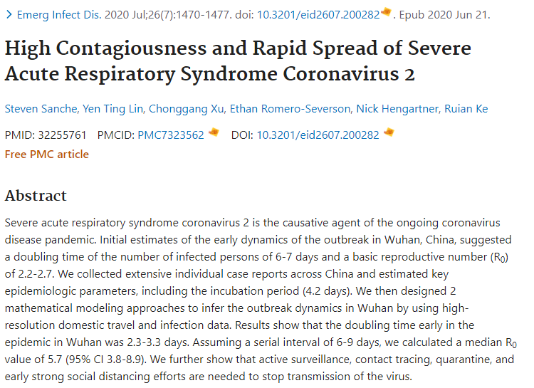 2. Experts have noted this highly dispersed R0 for SARS2, and estimate that true R0/Reff may not 2.5-3.5 but in fact double that 2a. Sanche, from February as preprint and July in CDC journal said median R0 of 5.7.  https://pubmed.ncbi.nlm.nih.gov/32255761/ 