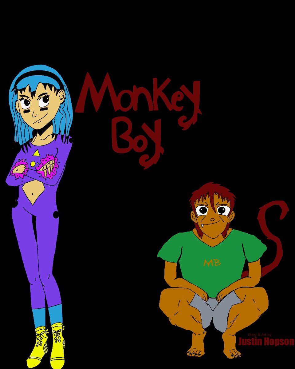 So I’m happy to say that i will be submitting my first chapter of my new manga next week ! I been working on it all summer long 😭! More updates will be posted soon! #monkeyboy #blackmanga