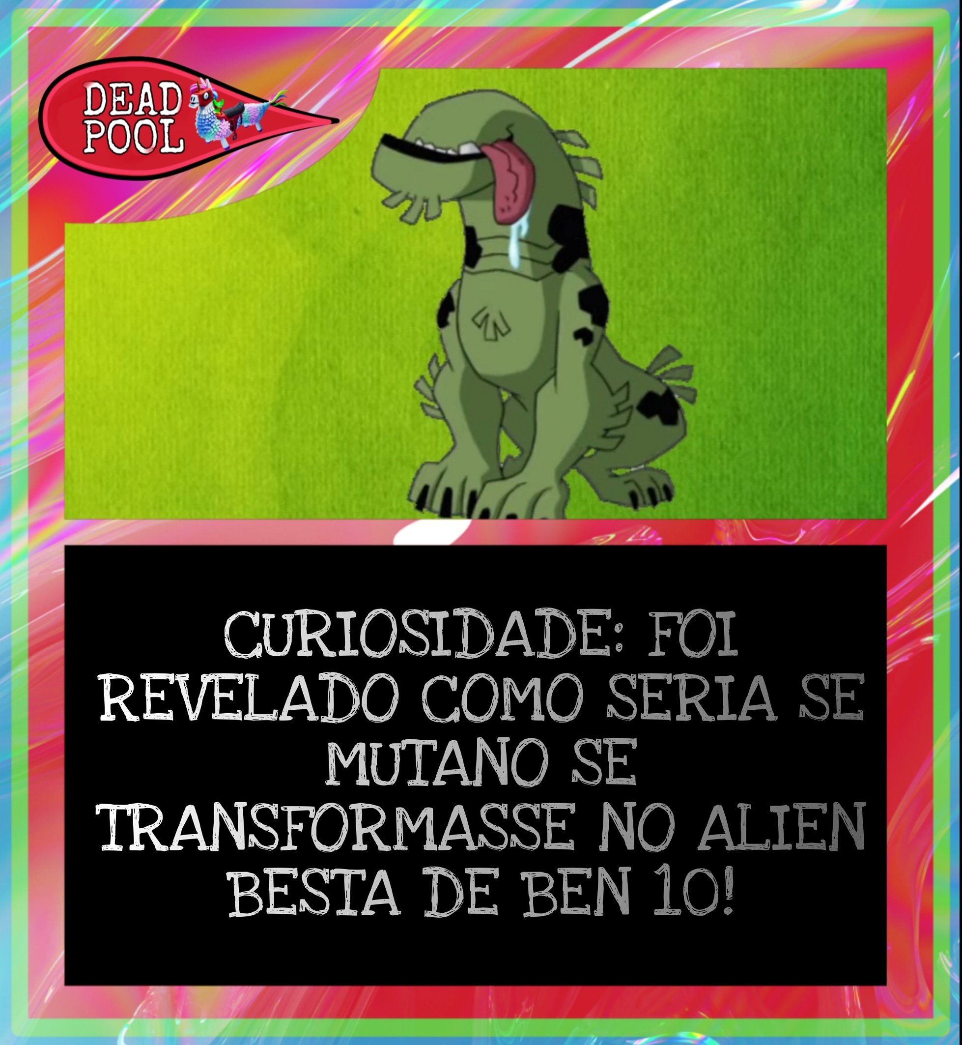 Póster Desenho alienígena engraçado 