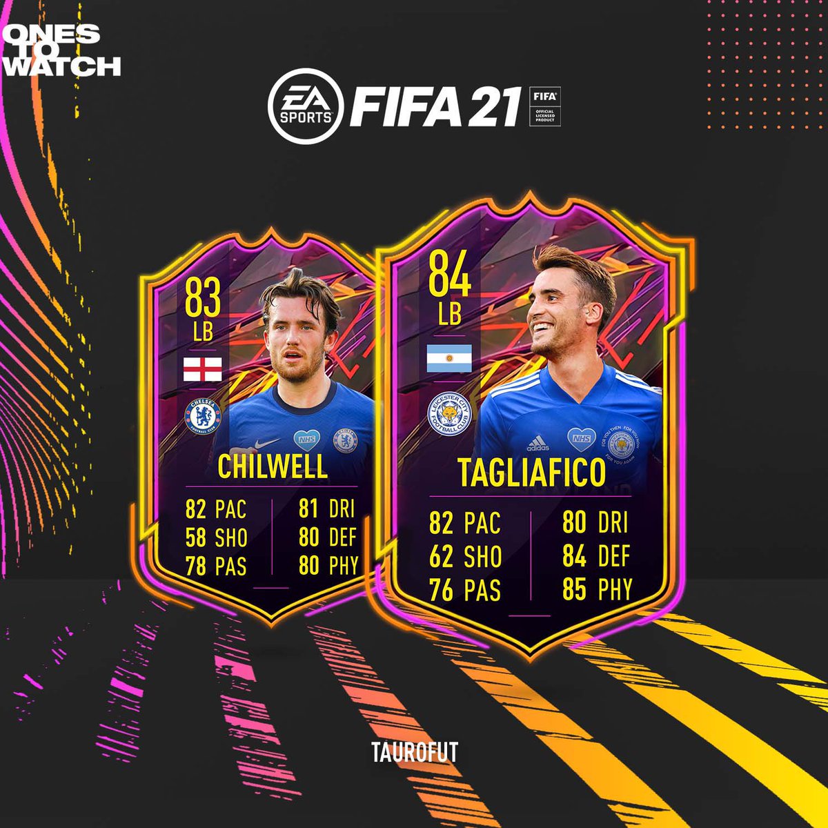 FutTauro's tweet photo. With Ben #Chilwell 🏴󠁧󠁢󠁥󠁮󠁧󠁿 On His Way To #ChelseaFC , #LeicesterCity Are Looking For Nicolas #Tagliafico 🇦🇷 As The Perfect Replacement!!
#FIFA21 #FUT21 #FIFA #FUT #FIFAULTIMATETEAM #FIFA20 #FUT20 #FIFARATINGS #ONESTOWATCH #OTW #FIFAOTW #RATINGPREDICTION https://t.co/pgGoQnjWWo