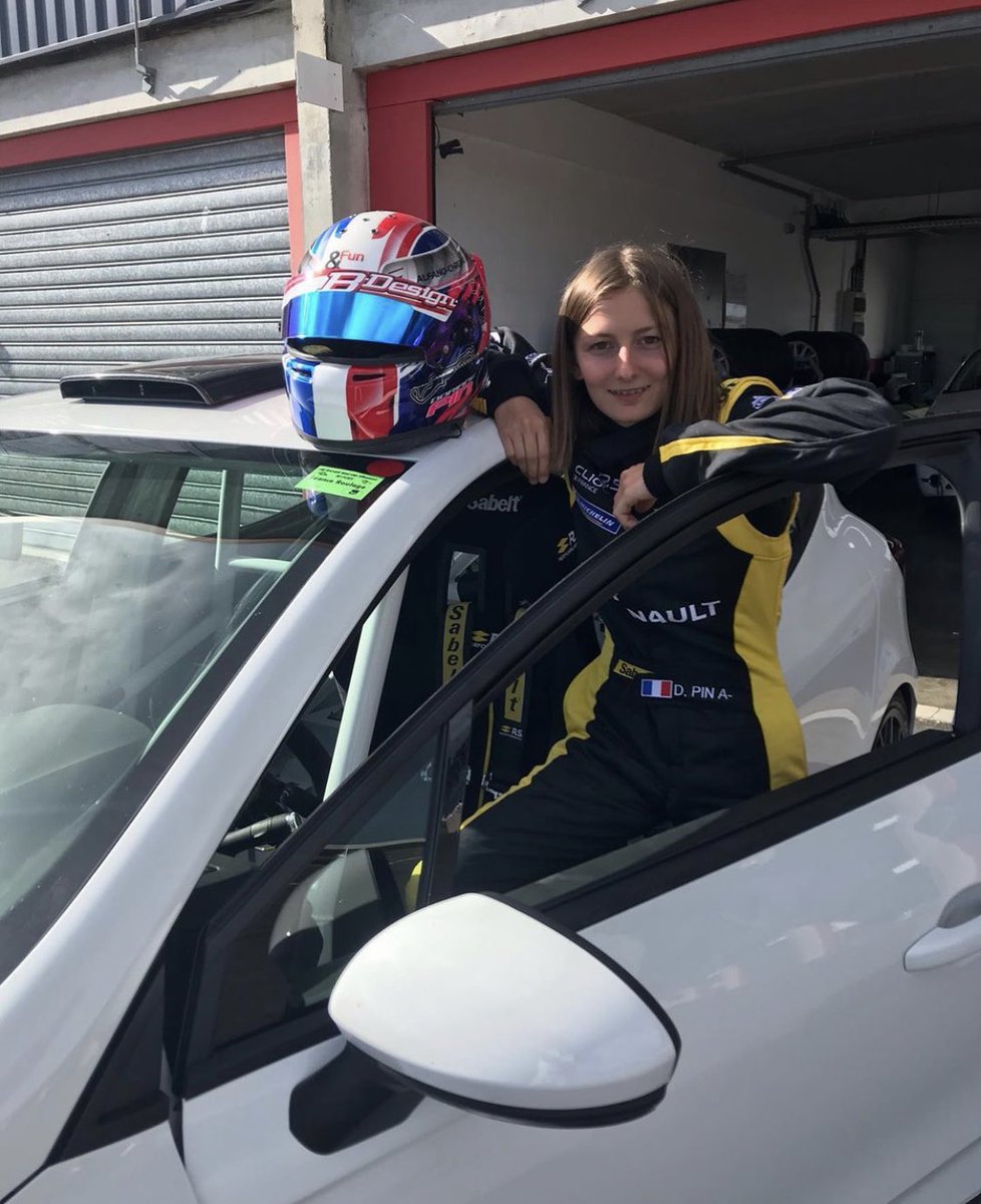 Doriane Pin Doriane competes in  @RenaultSpSeries Clio Cup France this year and qualified inside the top-5, claiming a class podium on her debut weekend! She’s previously tested F4 cars, but 2020 has brought a season of hard racing in tin tops!  doriane_pin_pilote