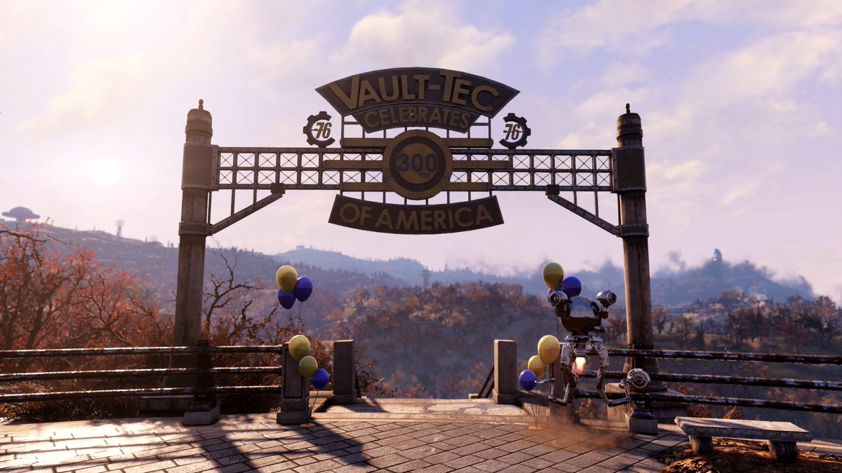 A Vault-Tec gate leading to the world. 