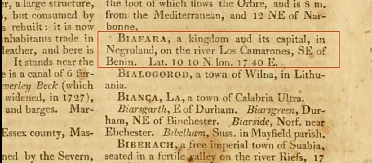 Another Ancient book suggest the capital of the Biafran Kingdom to be in the same Negroland at "River Los Camarones" South East of Benin."Today same name of River is found in Chile"The principal Rivers of the kingdom includes Cross, Gabon and Malinda.