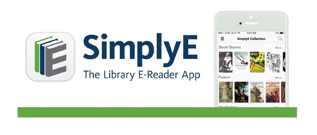 a logo displaing SimplyE app shown on a smartphone screen