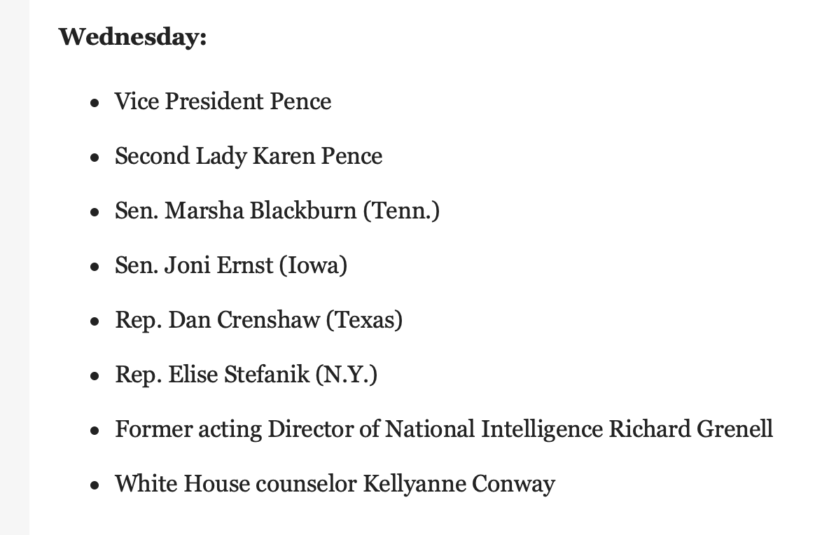 perrygershon's tweet photo. For all his kissing up to Trump, putting party above Long Island, @RepLeeZeldin did not even make the official published RNC speakers list for Wednesday night (he is still scheduled to talk, just not deemed worth their highlight). #poorLee #flipNY01 https://t.co/fuX2pPaO35