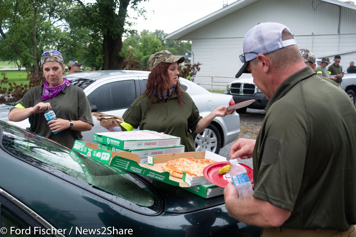 Ultimately, they went to a second, more out-of-the-way parking lot where they had pizza and listened to a police radio.Their intention was to go "assist law enforcement" if any incidents occurred in the city, but that didn't happen.