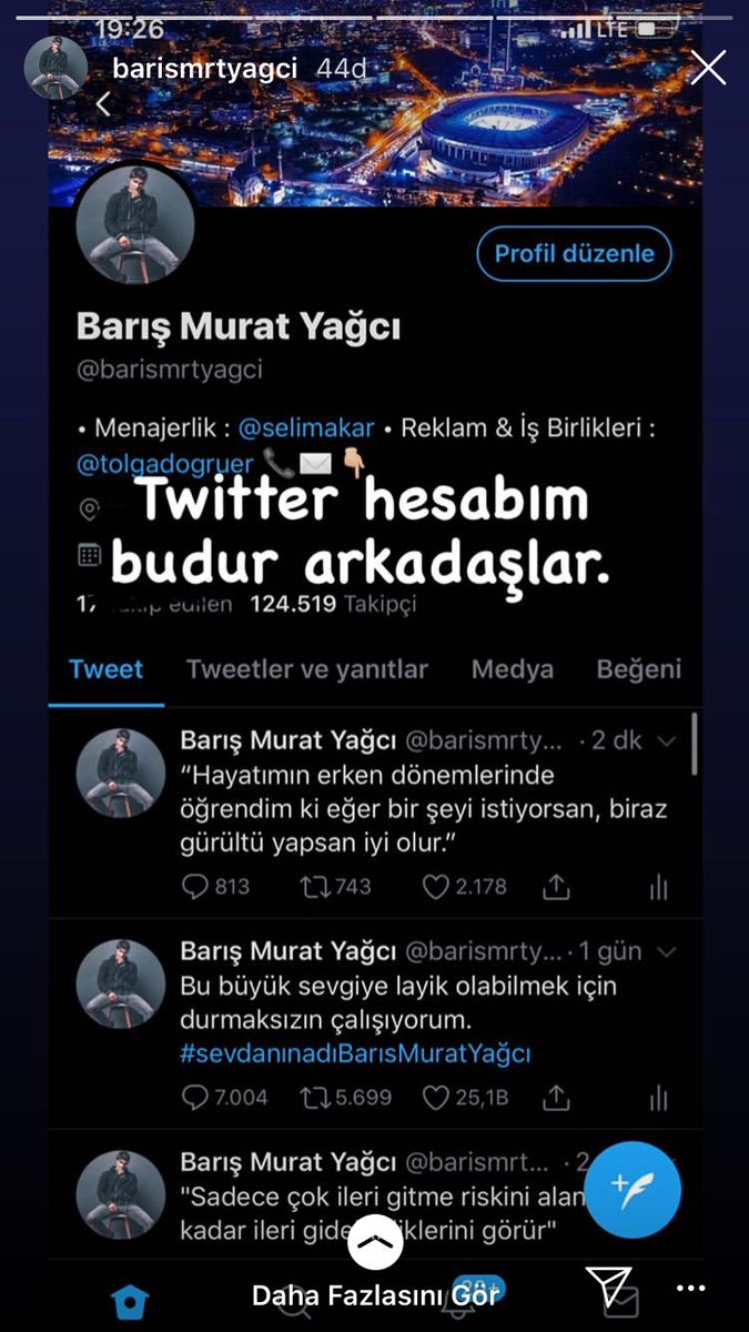 Saf kek ya dün senin için tt yaptık ya hani bir milyon olan Twitter hesabını paylaşmış ya <a href="/barismrtyagci/">Barış Murat Yağcı</a>