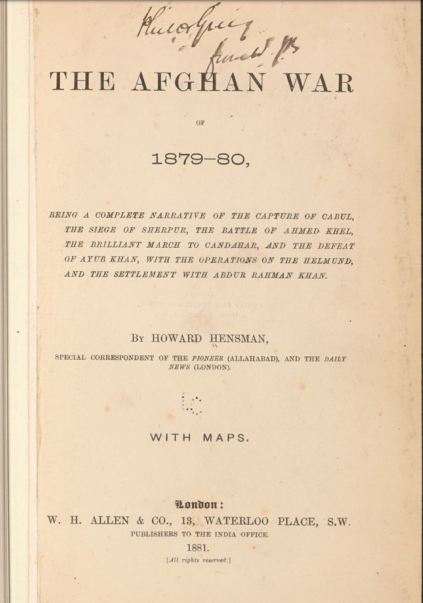 2. NO British historian of THAT TIME referred or mention Malalai’s name. Even the local records are missing. No authentic site lead us to the name. NONE has even mention such incident in the battle of Maiwand.The oldest book of that time is written by Howard hensman didn’t....