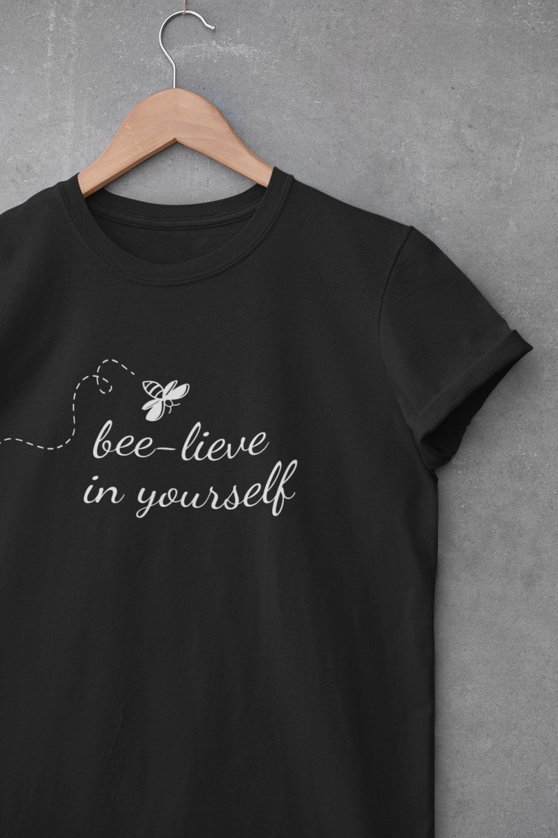 teesbymotto's tweet photo. @jaideeparashar Bee-lieve In Yourself T-Shirt 🐝 https://t.co/qNnPyGGbs9 https://t.co/GGKEVmyaFz