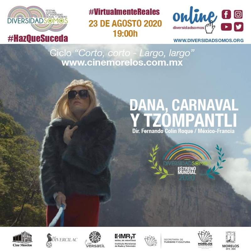¡A las 18 horas!
Premio CÉSAR  GARCÍA + ESTRENO MUNDIAL con @danakarvelas1+ CORTOS INVITADOS
Va a ser una clausura del ciclo de cine,  ME 👏 MO 👏 RA 👏 BLE

#VirtualmenteReales
#HazQueSuceda
#LGBTQ #cine