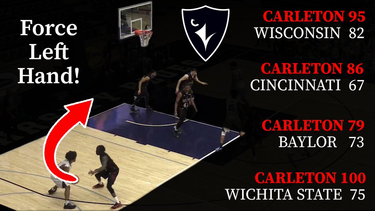 August is usually the portion of the off-season where NCAA teams on Canadian tours take turns getting smoked by Carleton

NEW VIDEO detailing Dave Smart &amp; Carleton's weak hand defensive scheme that Jay Wright once called "the most unique I've seen"

youtu.be/b6fjm4e5sUI