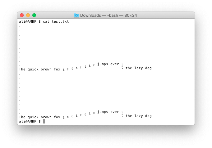 hubail's tweet photo. @lunasorcery Hmm not every (letter/diacritical mark) combo does this, also certain chars reverse the effect as well (i.e. create a downward drift) https://t.co/pGGSpuFEoC