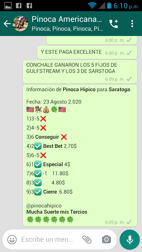 pinocahipico's tweet photo. GRACIAS A DIOS FINALIZADA UNA NUEVA JORNADA DE TRABAJO. PUEDO DECIR QUE ESTA FUE OTRA SEMANA SUPER PRODUCTIVA.
LA DESCOCIMOS EN LA RINCONADA Y EN LAS AMERICANAS

SIEMPRE LO DIGO LA MEJOR INVERSIÓN EN ORIENTACION HIPICA LA CONSIGUES CON #PINOCA_HIPICO

PONGANSE SU POSITIVO MIS VIP https://t.co/yTkFS4rdpN