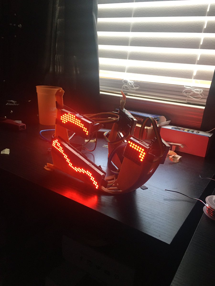 I GOT THE LEDS TO WORK AT LONG LAST. I’m not the best at soldering so this is a big accomplishment, I feel like I’m so close to finishing my protogen but I’m not even close to halfway. Sorry for how scuff they are, they’re barely taped on just so I could see how they look