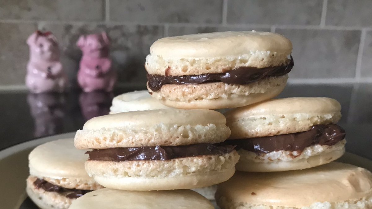 Sara_Kaufman_'s tweet photo. Macarons take 3: success! #NBPSummer https://t.co/LeYtYEIueB