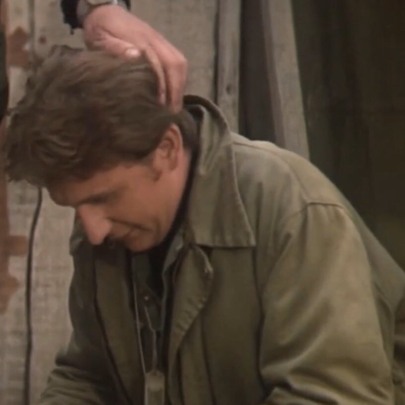 Oh to be movie Mulcahy getting his hair ruffled on by movie Hawkeye