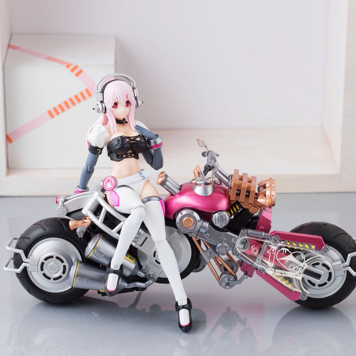 Chiaki Morisawa as: Sonico with Super Bike Robo!