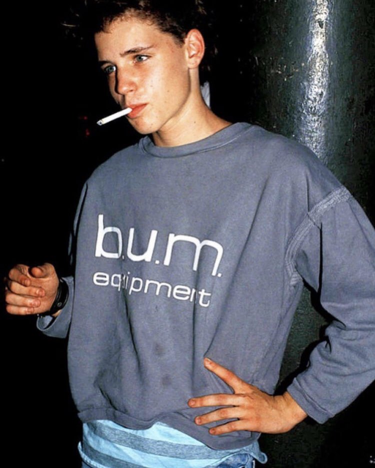 lostboyshaim's tweet photo. corey haim making cigarettes an accessory since 1988 https://t.co/4uByeMvkb0