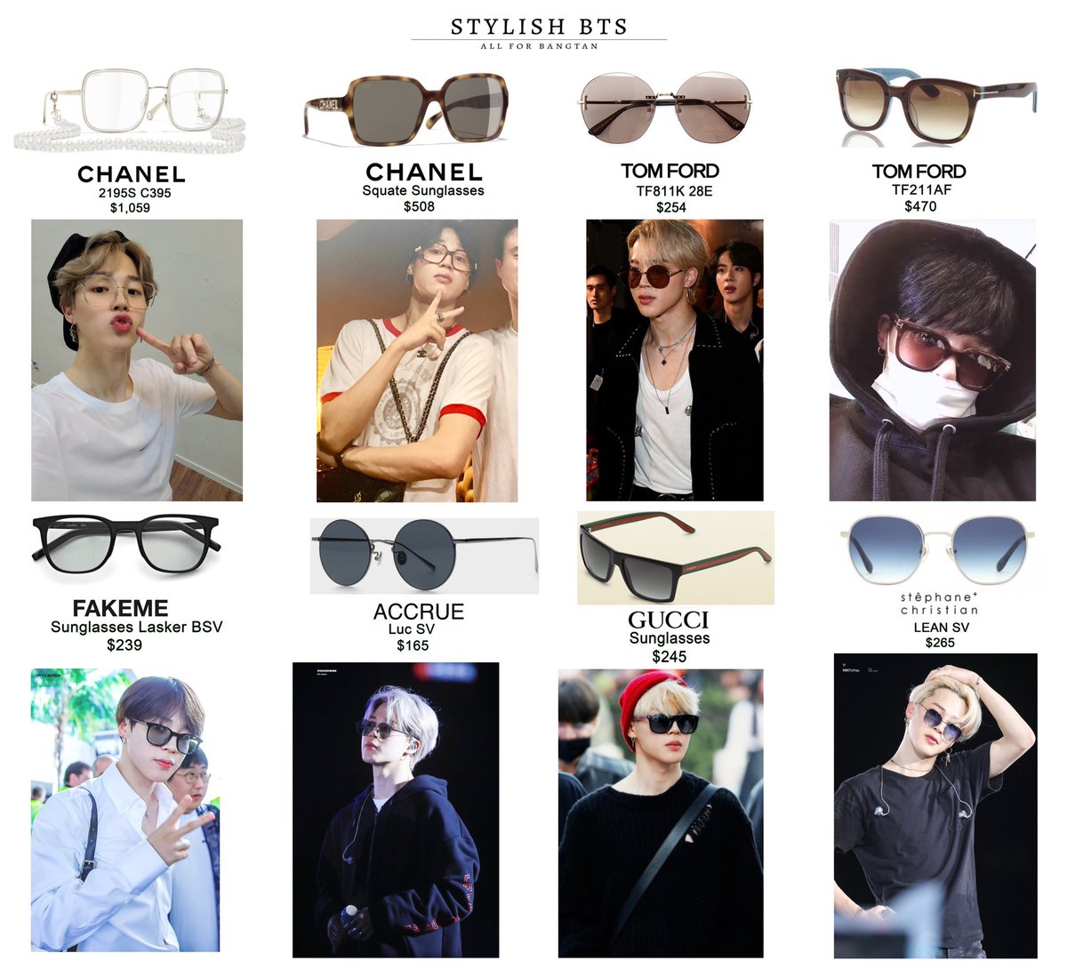 XユーザーのStylish·BTSさん: 「#BTS #JIMIN JIMIN's sunglasses XユーザーのStylish·BTSさん: 「#BTS #JIMIN JIMIN's sunglasses