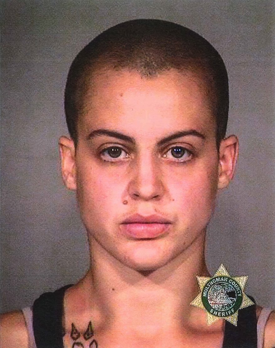 Alice Elizabeth Johnson (she/they), 27, was arrested & charged at the violent  #antifa riot overnight in Portland. Johnson works with foster youth as a "life skills coach." They were quickly released without bail.  #PortlandMugshots  http://archive.vn/7vvxJ   http://archive.vn/TxsZP 