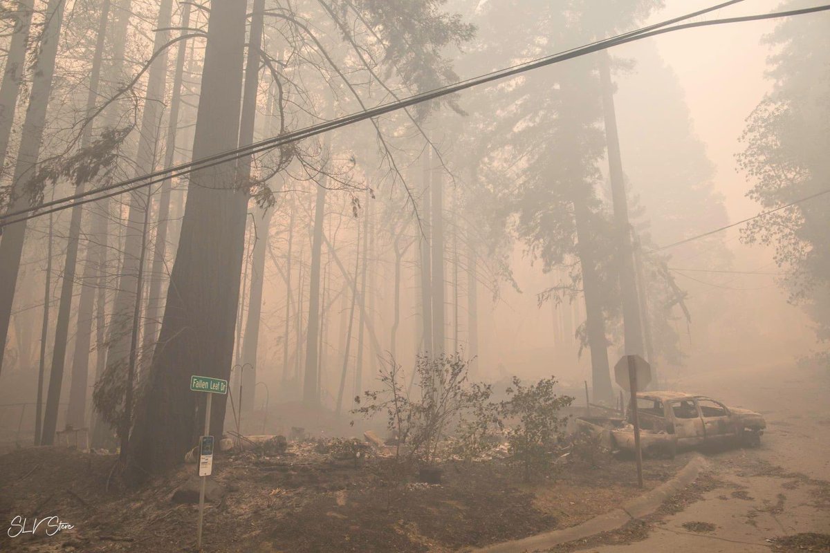 Again, I’m not sharing pictures of peoples’ burned out houses, but this is the Fallen Leaf neighborhood (off 236 on the way to Big Basin, ~3 miles or so outside Boulder Creek downtown). It’s gone. Completely. (Photo credit SLV Steve, local photog) #CZULightningComplex