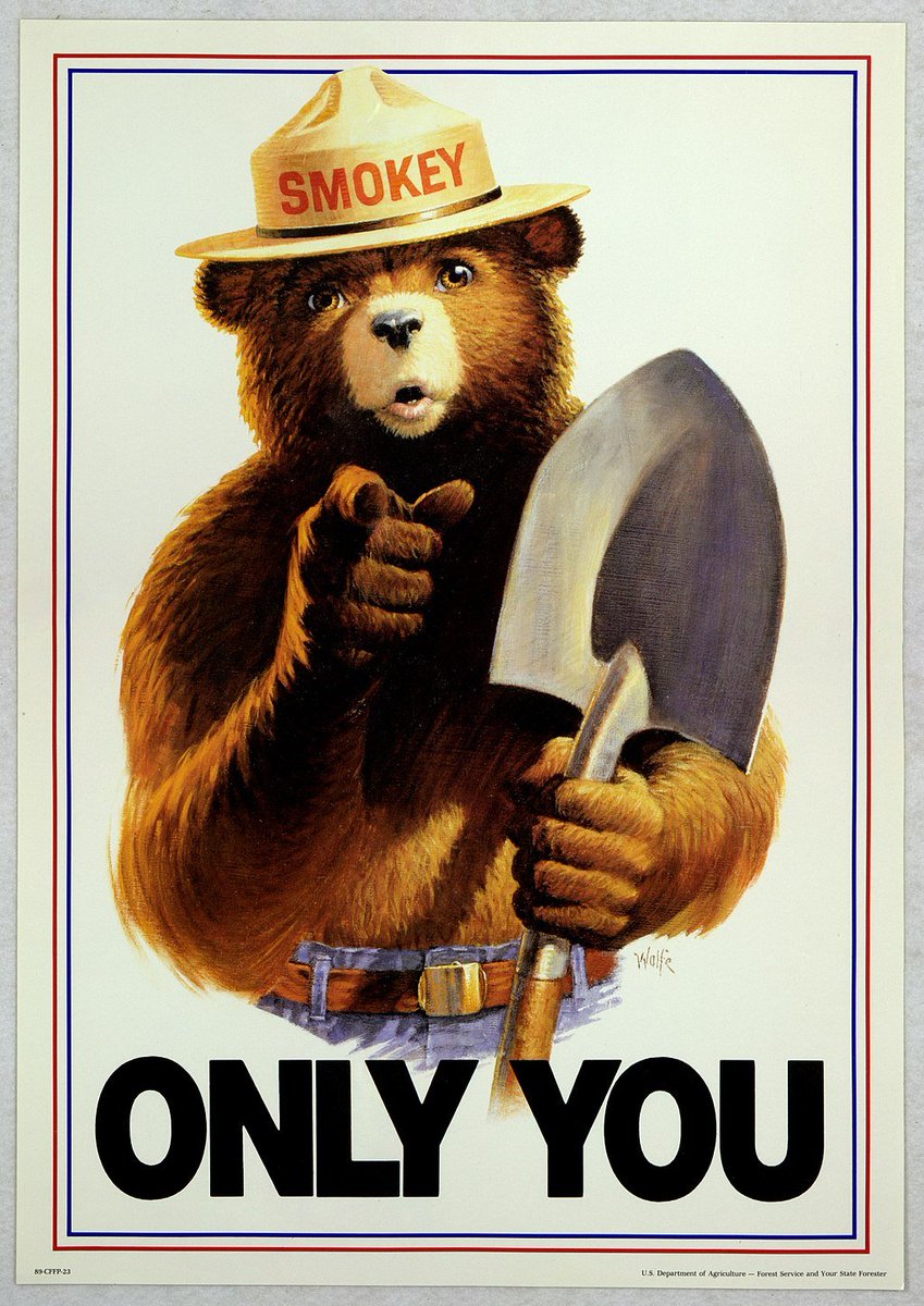 As a child of the 80's, when I heard Smokey Bear saying "Only you can prevent FOREST FIRES!", I mistakenly thought this meant that "All fires near trees are bad." I now know this is a childish way to think about it. Let's look at  @smokey_bear's website to learn more