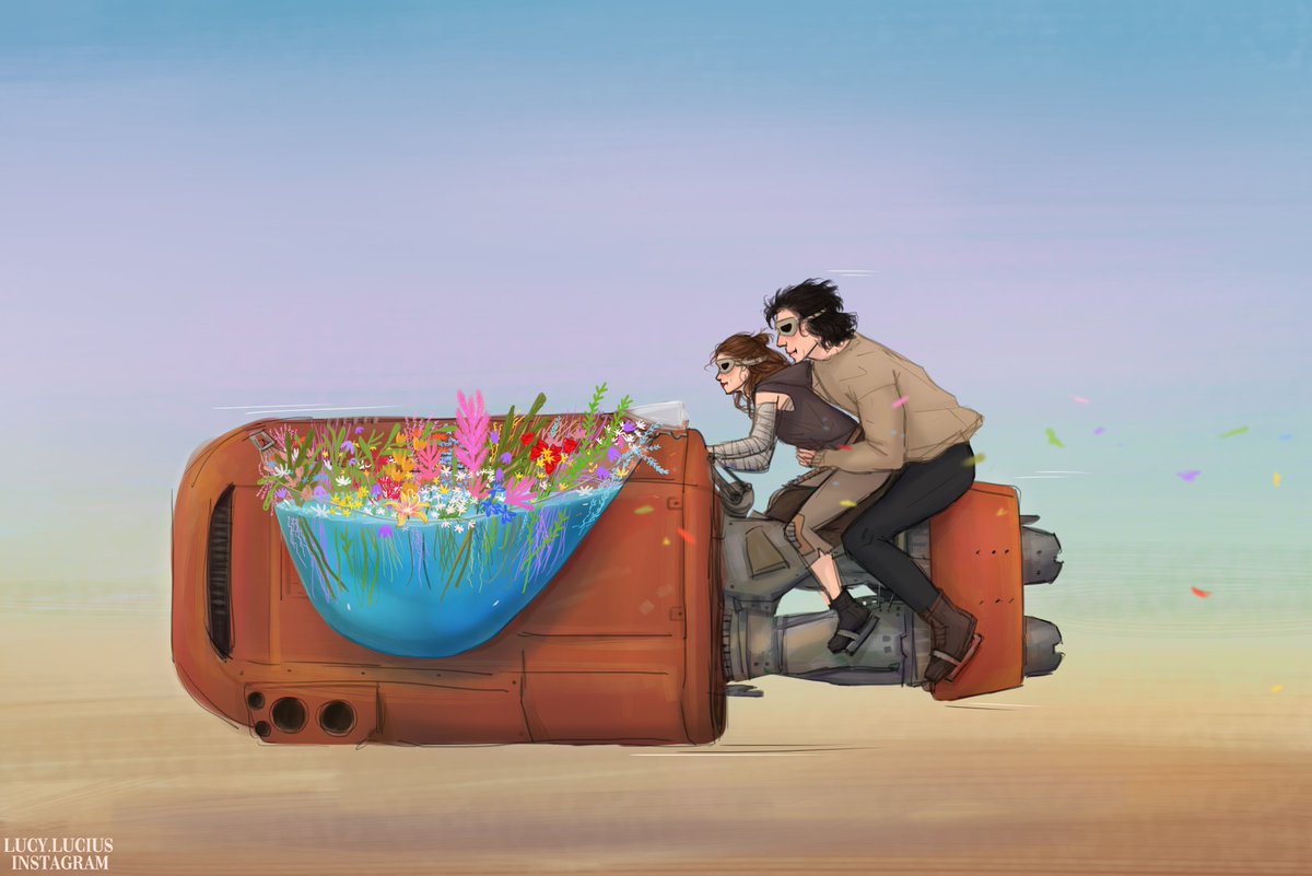 lucylucius_'s tweet photo. post-tros flower delivery ✨🌷
#reylo #starwars https://t.co/MEa3hPBzbp
