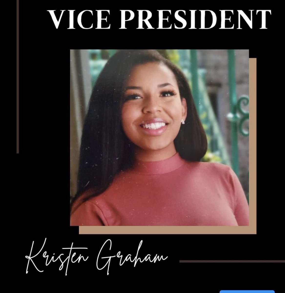 CofC_BSU's tweet photo. Meet Vice President Kristen Graham! https://t.co/UDowpdmkgn