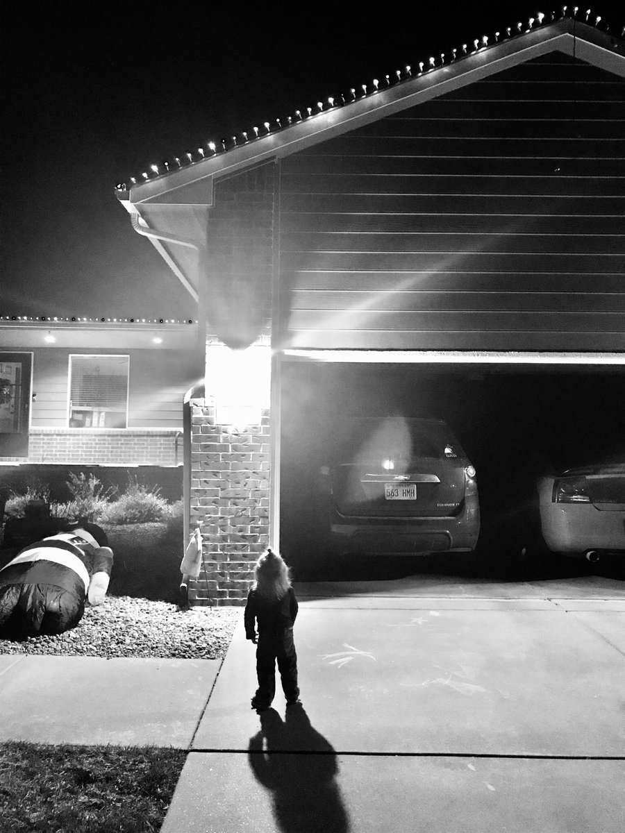 A new chapter lies ahead tomorrow. (Picture included was the first time he ever saw Christmas lights. He just stood and stared and giggled)