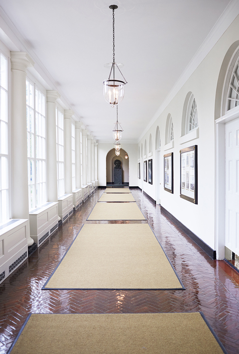 No detail of the People's House has been neglected. It shows off during the Holidays but elegance in the quiet of the summer too . . . East Colonnade http://www.whitehousemuseum.org/east-wing/east-colonnade.htm