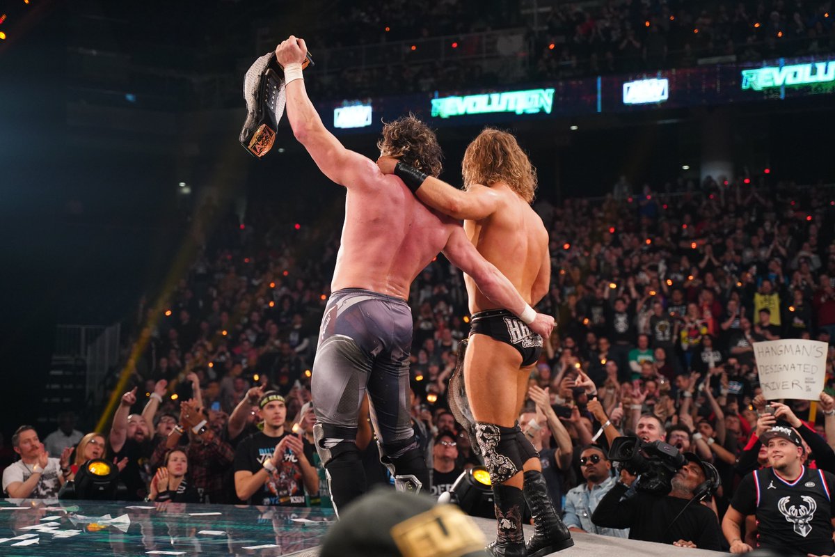 The relationship between Kenny Omega and Hangman Page is one of the most interesting ongoing storylines in  @AEWrestling. The two are champions—but are they really a team?