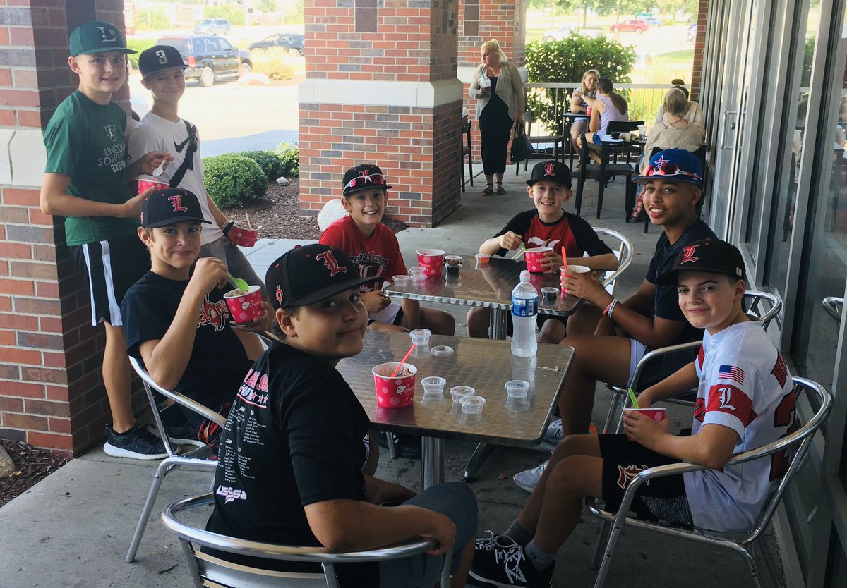 Cyclones2026's tweet photo. Team outing ￼for batting practice at @DBATLincoln and￼ ice cream to welcome our new teammates to the Cyclones baseball family￼!❤️⚾️ Missing a few kids who couldn’t make it! ￼￼￼#Cyclonesbaseballfamily #cyclonestrong #theseboysgrind #lovetowatchthemplay #back2backstatechamps https://t.co/kXLpDcm61j