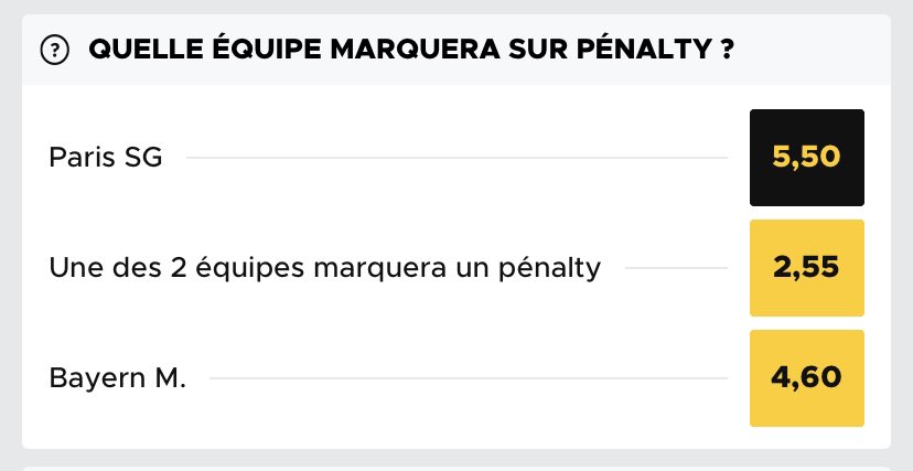 Betclic's tweet photo. 🤔 Donc Süle ne va pas faucher Mbappé ou Neymar ? #PSGBayern https://t.co/Rh5Fl8CcFg