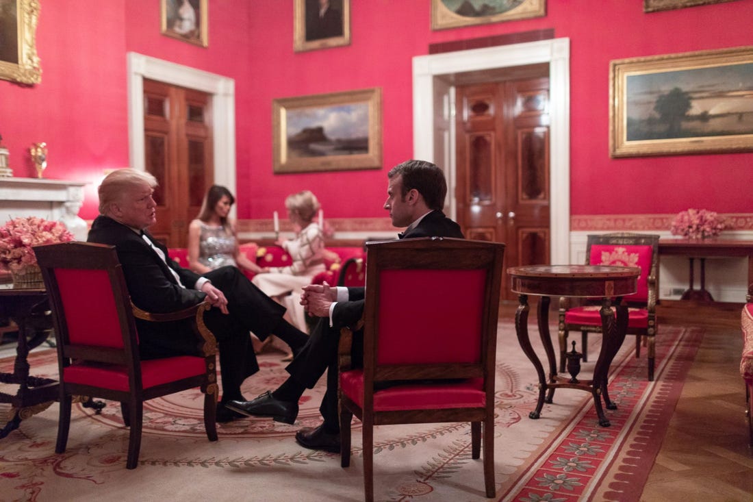 Furnished in the Empire style, the Red Room contains several pieces of furniture from the New York workshop of the French-born cabinetmaker Charles-Honoré Lannuier. Dolly Madison favored the room for entertaining ladies.