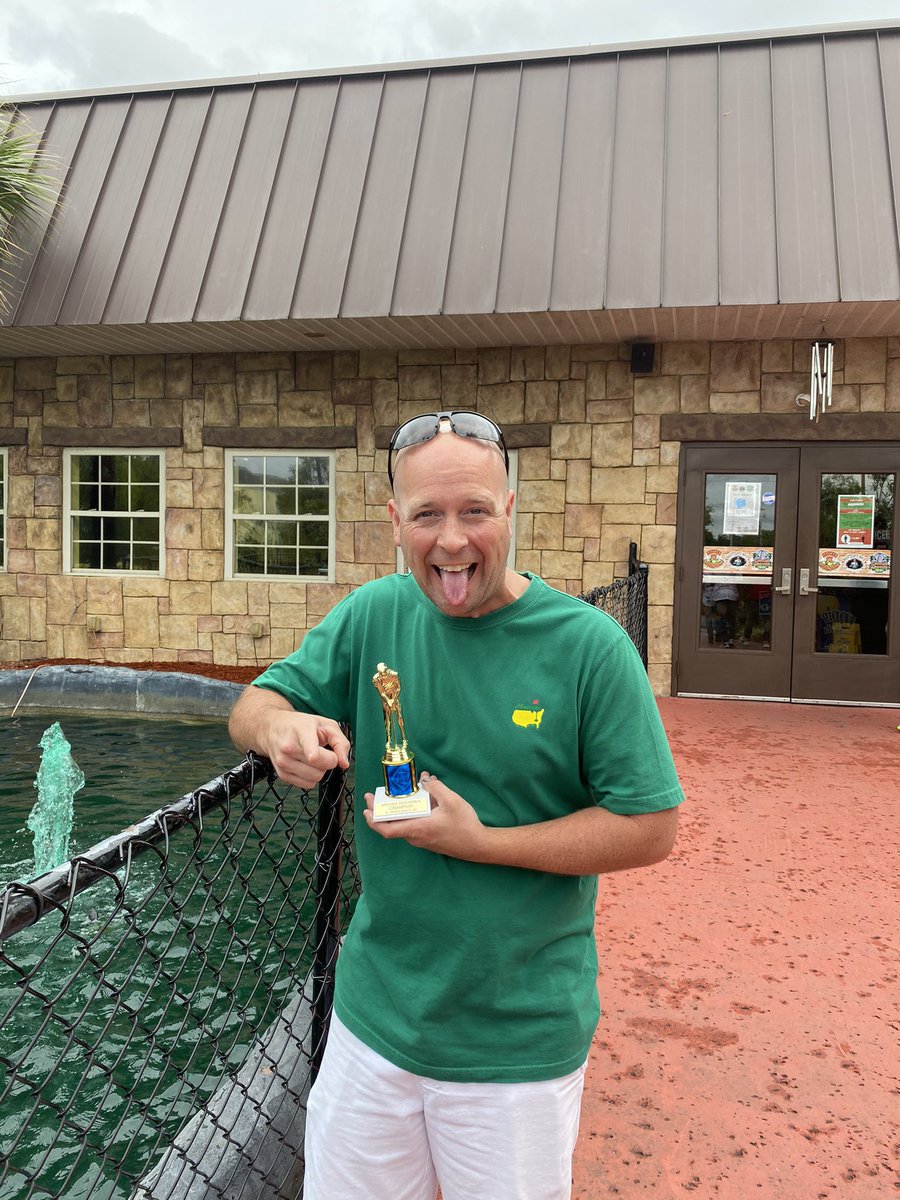 katebythebell's tweet photo. If you say your family is competitive but you don’t buy a trophy from the putt-putt place for whomever wins the annual family beach vacation putt-putt round...than I don’t believe you. #ididnotwin #traviswon https://t.co/EPmugSW6qR