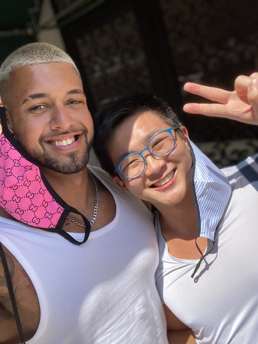 Guess what video I&rsquo;m releasing tomorrow... 😈 me and @fitnesspapi_ 😏 ugh! He&rsquo;s just so damn cute and sexy~<a href="/tag/blacklivesmatter"class="tags"><span>#blacklivesmatter</span></a>