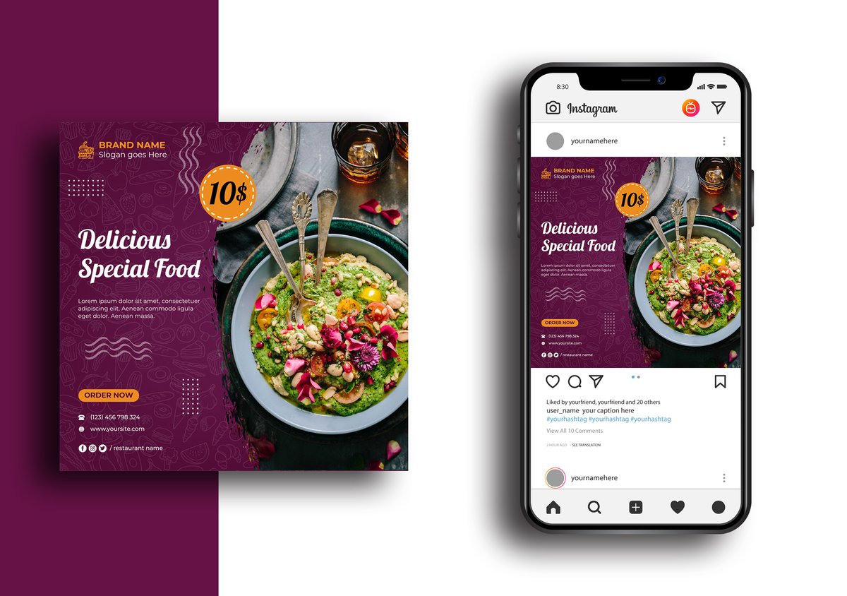 HRP_Design's tweet image. My new work on social media post deisn. 
If need this type of design for you business order : rb.gy/qoz3xo

#socialmediadesign #socialmediamarketing #design #art #foodmenu #foodiesofinstagram #postdesign #fiverrseller #herrera #fbpost