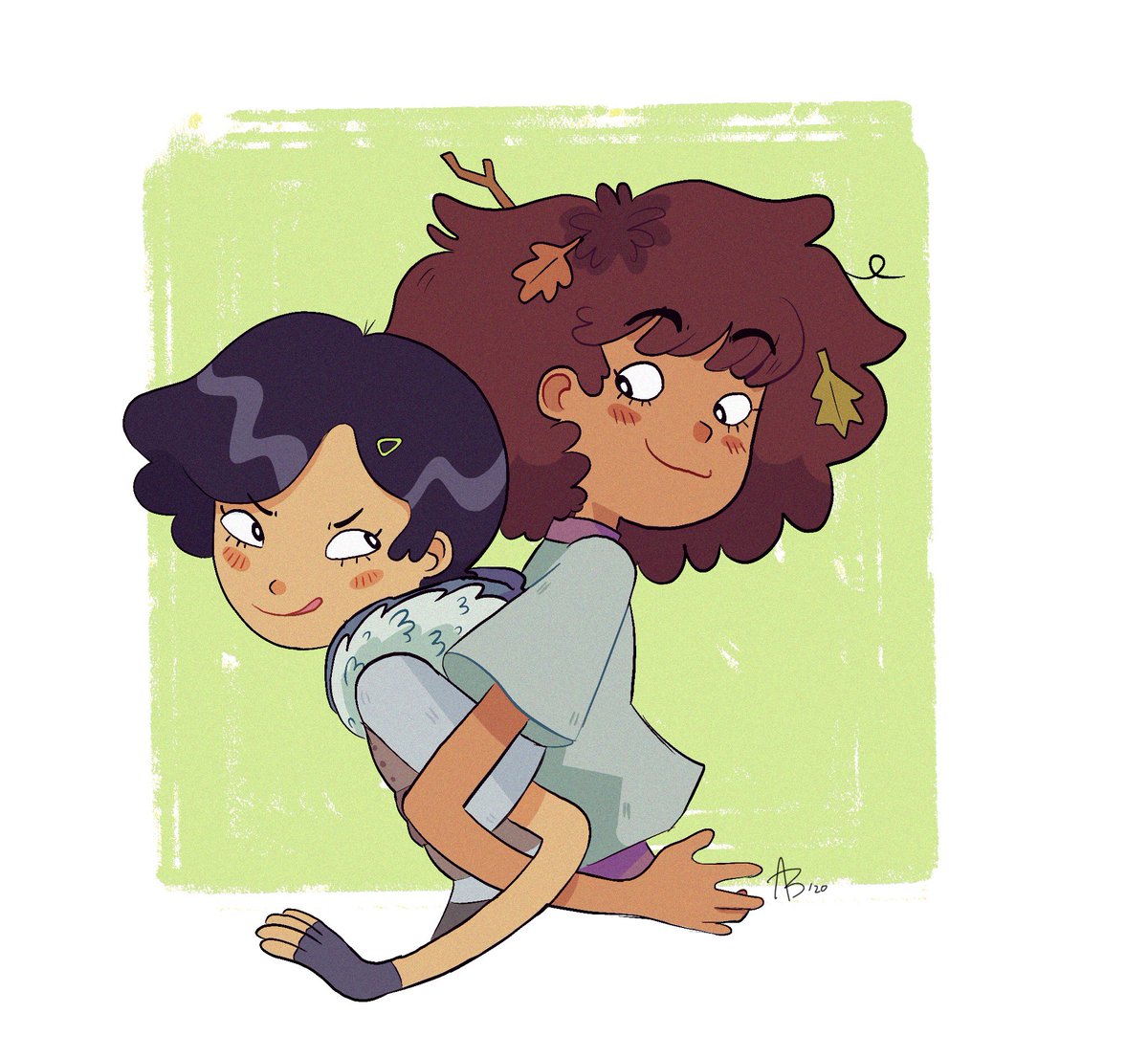 moowsiie's tweet photo. I absolutely LOVE these two!!! Can’t wait to see more :’) #Amphibia #Amphibiafanart #cartoons https://t.co/CXRHVJTOg8