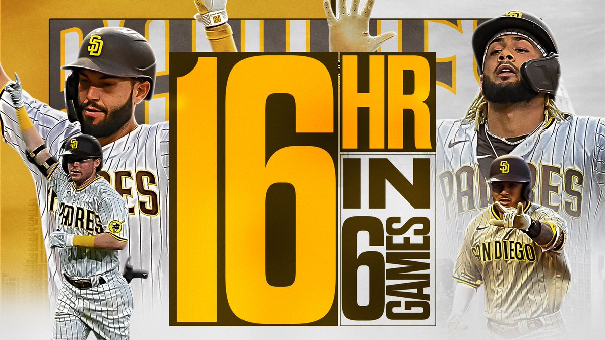 MLB's tweet photo. It's a HR party in Slam Diego, California. https://t.co/OI1b3rXXCs