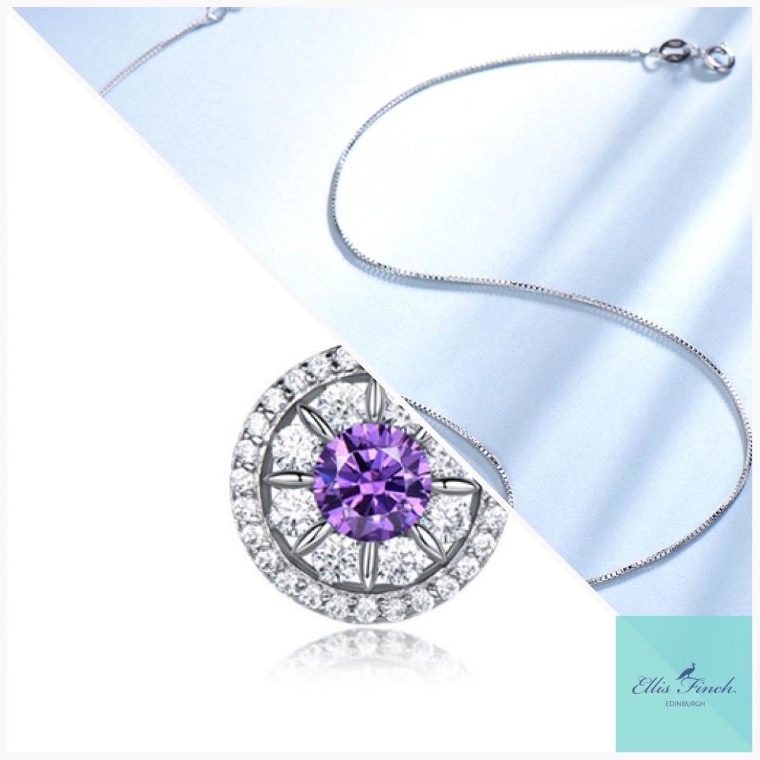Swarovski Shining Star Amethyst Necklace tinyurl.com/y4qx2mga
 #jewellery #necklace