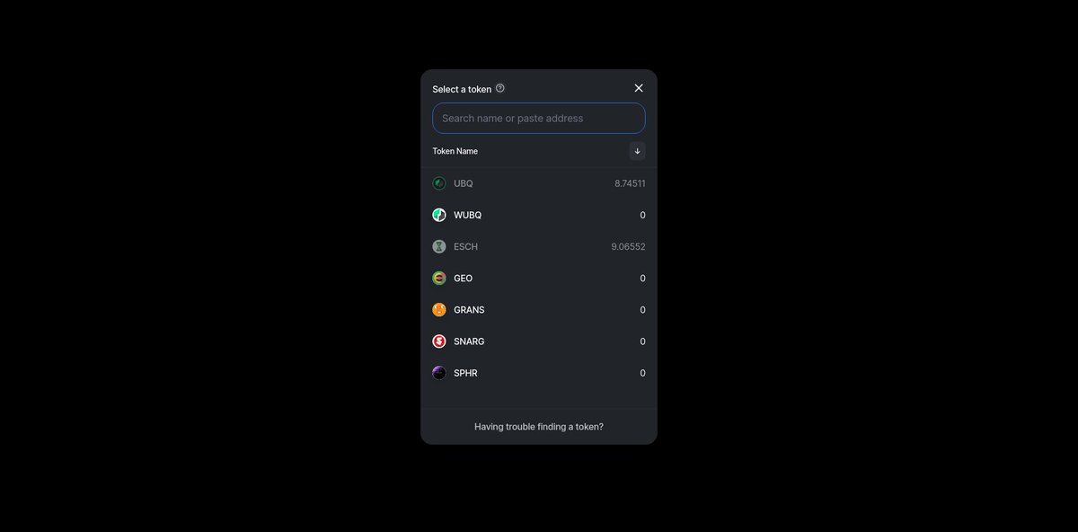 ubiqsmart's tweet image. An on chain DEX solution will help all current and future tokens on the Ubiq network.
$UBQ