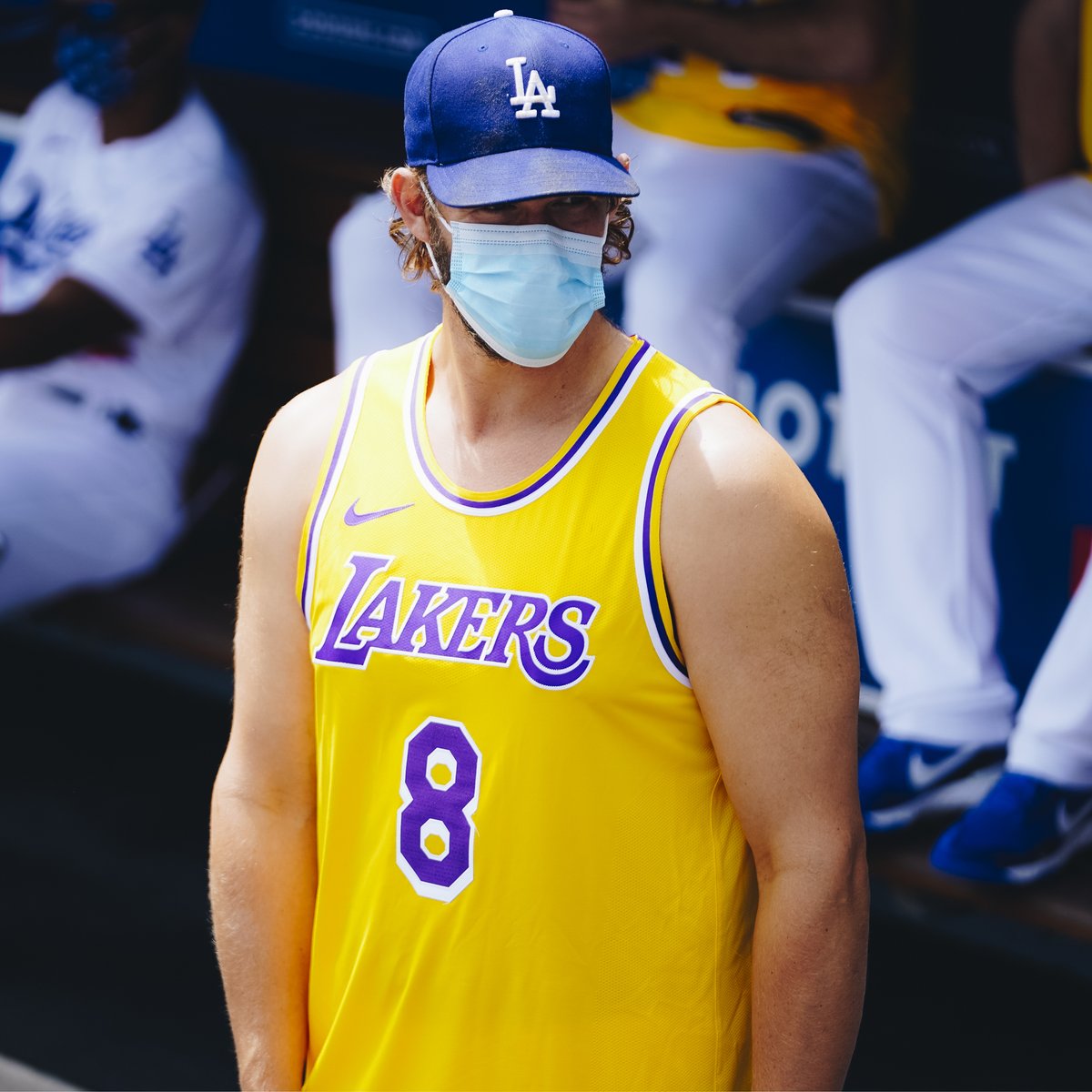 MLB on X: Every Dodger wears a Kobe jersey pregame in LA